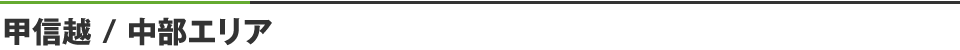 甲信越 / 中部エリア