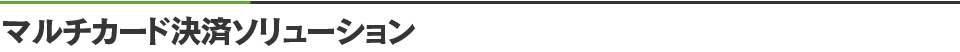 マルチカード決済ソリューション